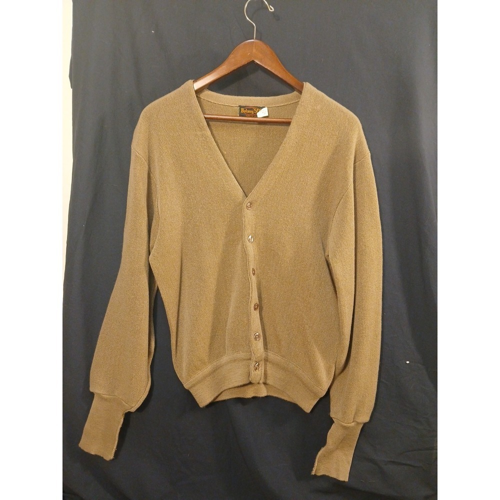 Vintage 70'S-80'S BOTANY 500 Acrylic Knit Cardigan Made in USA Men's Size Medium